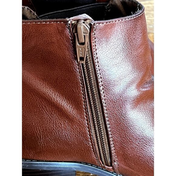 SONOMA Ankle Boots The "McKenzie" Elastic Side Panel with Block heel sz 9.5 - Picture 7 of 11